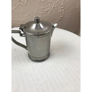 Vintage Wear Brite Nickel‎ Silver Soldered Creamer Small Pitcher Grand Silver Co